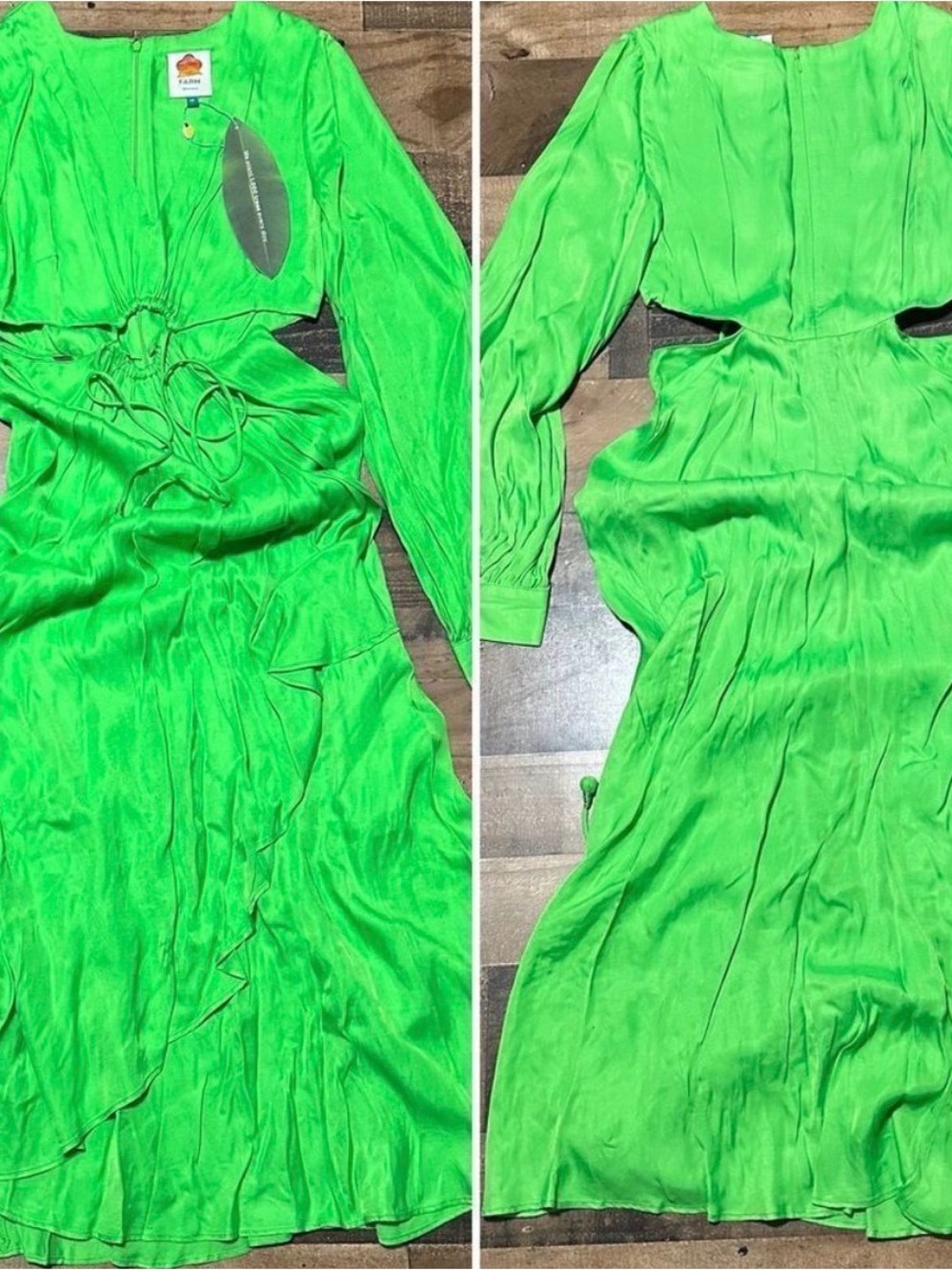 Farm Rio Lime Green Maxi Dress NWOT! - Picture 2 of 4